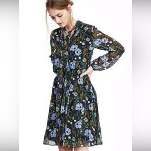 Banana Republic Floral Long Sleeve Dress